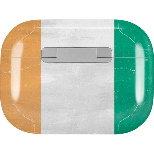 Ivory Coast Flag Distressed AirPods Skins
